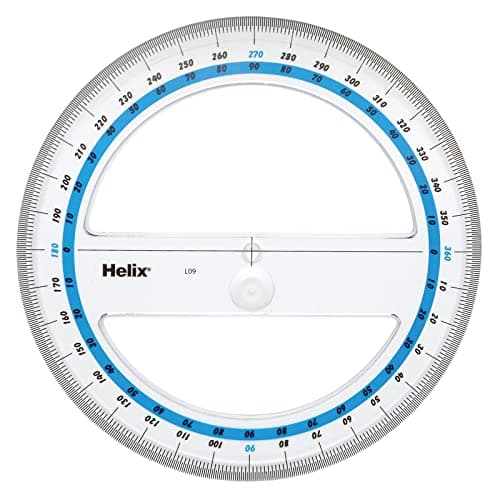 Image of Helix 15cm / 360 Degree Protractor Angle Measure