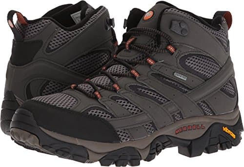 Image of Merrell Men's Moab 2 Mid GTX Waterproof Walking Shoe, Beluga, 9