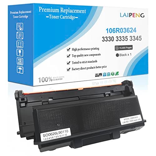 Image of Compatible Toner Cartridge Black 3330 3335 3345 【Extra High Capacity】 15000 Pages for Xerox Phaser 3330 3330dni Xerox WorkCentre 3335 3335dni 3345 3345dni Laser Printers