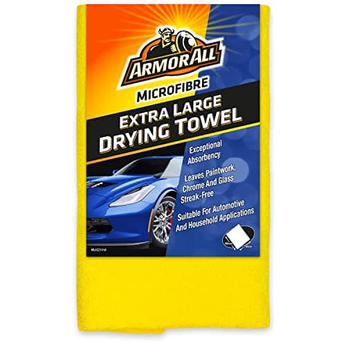 Image of Car Cleaning Kit, Armor All, MicrOfibre Drying Towel, Extra Large, Set Of 1, Yellow