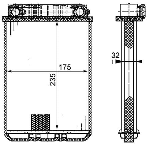 Image of MAHLE AH 77 000P Behr Premium Line Interior Heat Exchanger
