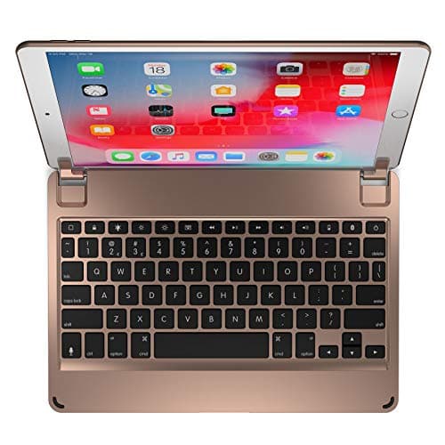 Image of Brydge 10.5 Keyboard for iPad Air (2019), Aluminum Bluetooth Keyboard with Backlit Keys (Gold)