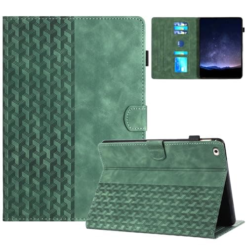 Image of Case for iPad Mini 5th Generation/Mini 4 3 2 1 iPad Mini Case 7.9 inch PU Leather Folio Protective Tablet Smart Cover Multi-Angle Adjustable iPad Mini 5 Case with Auto Wake/Sleep, Card Slot - Green