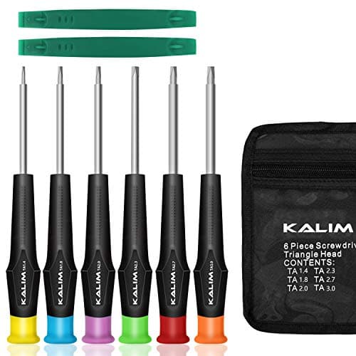 Image of KALIM Triangle Head Screwdriver Set, 6 PCS Repair Insulation Set, Triangle Driver Set for Thomas McDonald's Toy, Suitable for Electronic Equipment Disassembly, Toy Repair, etc.(TA1.4-TA3.0)
