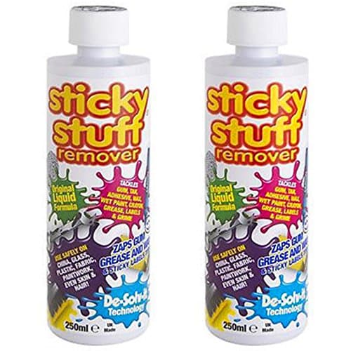 Image of 2 X De-Solv-it Sticky Stuff Glue, Chewing Gum, Paint & Residue Remover 250ml