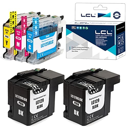 Image of LCL LC129 LC125 Ink Cartridge Replacement for Brother LC129 LC129XL LC125XL LC129XLBK LC125XLC LC125XLM LC125XLY for J6520DW J6720DW J6920DW (5PK 2KCMY)