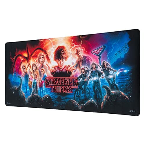 Image of Grupo Erik XXL Mouse Pad - Stranger Things Merchandise | Gaming Desk Mat 31.5 x 13.8 inches, Non-Slip Rubber Keyboard & Mouse Mat Large | Gaming Gifts Gamer, Stranger Things Gifts Under 20 Pounds