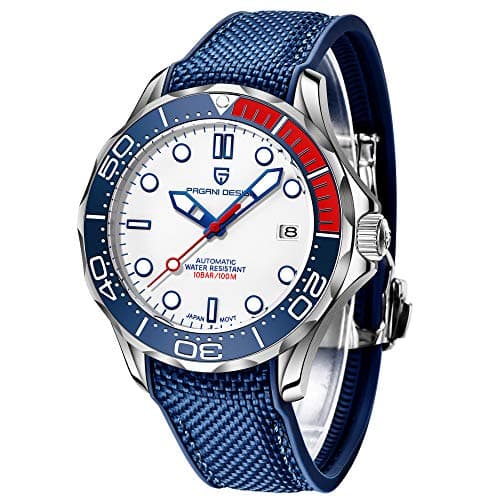 Image of Pagani Design 007-Model Men's Automatic Watches Japan Movement Rotating Ceramic Bezel Stainless Steel Waterproof Self Winding Wrist Watch