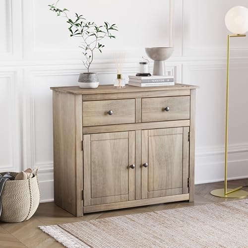 Image of Vida Designs Panama Sideboard 2-Door 2 Drawers Solid Pine Living Room Furniture