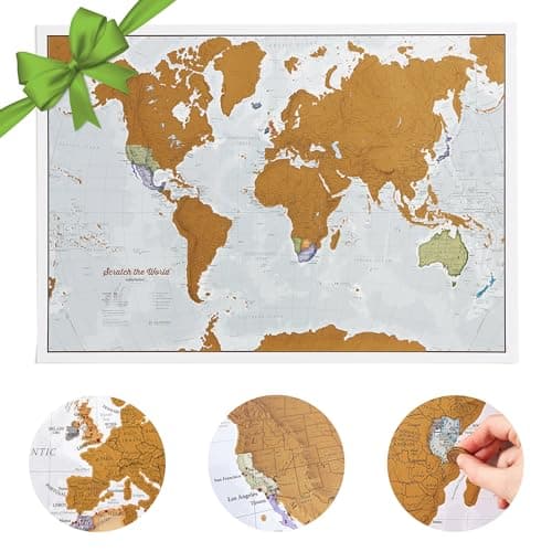 Image of Scratch The World® Travel Map - 59 (w) x 42 (h) cm - Maps International - 50 Years + of map Making - Most Detailed Map Gift - Updated 2025