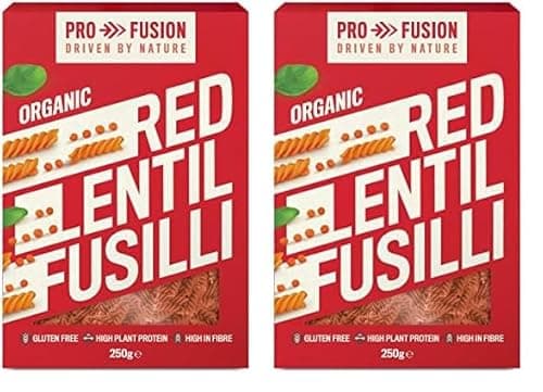 Image of Profusion Organic Red Lentil Fusilli 250g - Pack of 2
