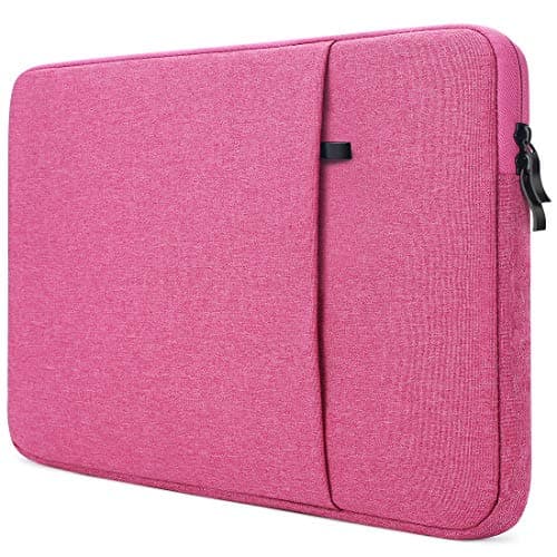 Image of NIDOO 13 Inch Laptop Sleeve Case Protective Bag Cover for 13" 13.6" MacBook Air/ 13" iPad Pro M4/ Surface Pro 10 9/ ThinkBook 13x/ 13.3" ThinkPad X13 Z13/ Yoga Tab Plus/ 13.4" XPS 13 (Plus), Rose