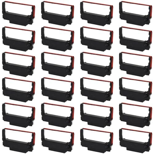 Image of LinkDocs ERC30 Replacement for ERC-30/34/38 B/R Ribbons Compatible with Epson TM-U220 M188B ERC30 ERC34 ERC38 NK506 Printer (Black and Red, 24-Pack)