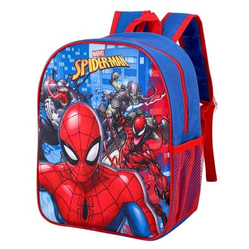 Image of Marvel Spiderman Backpack – Superhero Backpack with Spider-Man, Venom, and Villains, boys school rucksack, premium quality
