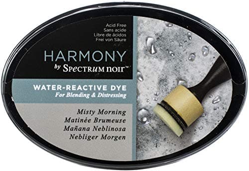 Image of Harmony Water Reactive Coloured Ink Pad - Slow Drying Water Soluble - Perfect Ink Pads for Stamping, Blending & Distressing - Acid Free - by Spectrum Noir (Misty Morning)