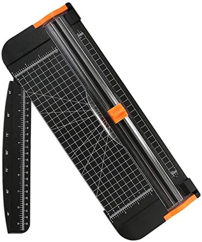 Image of flintronic A4 Paper Cutter, 38CM Paper Trimmer Portable Guillotine, Scrapbooking Tool with Automatic Security Safeguard for Craft Paper, Coupon, Label and Cardstock