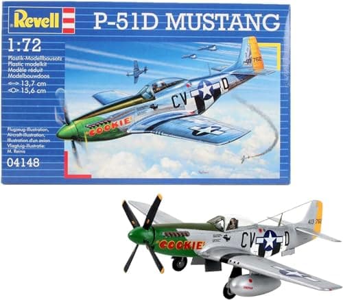Image of Revell 04148 P-51 D Mustang 1:72 Scale Unbuilt/Unpainted Plastic Model Kit