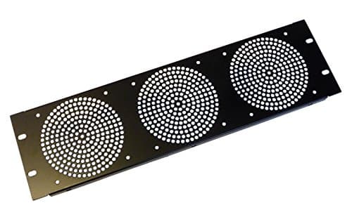Image of AllMetalParts 3U Fan Rack Panel, For 3 Fans. [PC]