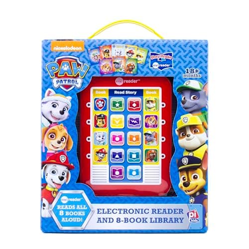 Image of Nickelodeon Paw Patrol Chase, Skye, Marshall, and More! - Me Reader Electronic Reader and 8 Sound Book Library - PI Kids: Me Reader: Electronic Reader and 8-Book Library