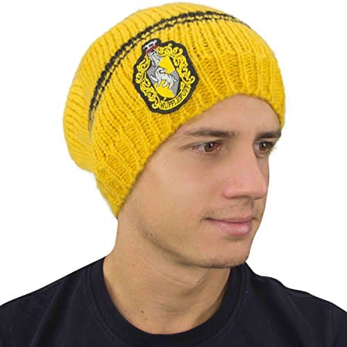 Image of Cinereplicas - Harry Potter - Slouchy Beanie - Officially licensed - Hufflepuff - Yellow & black