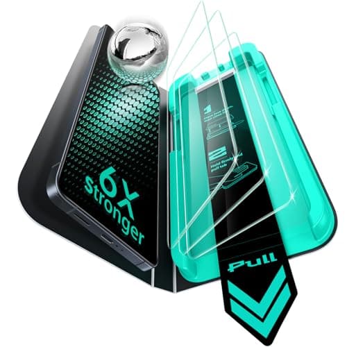 Image of ESR 3 Pack 9H+ Glass for Samsung Galaxy S26 Ultra Screen Protector, Military-Grade Protection, Shatterproof, Anti-Reflective Coating, Armorite Ultra-Tough Tempered Glass with UltraFit Tray