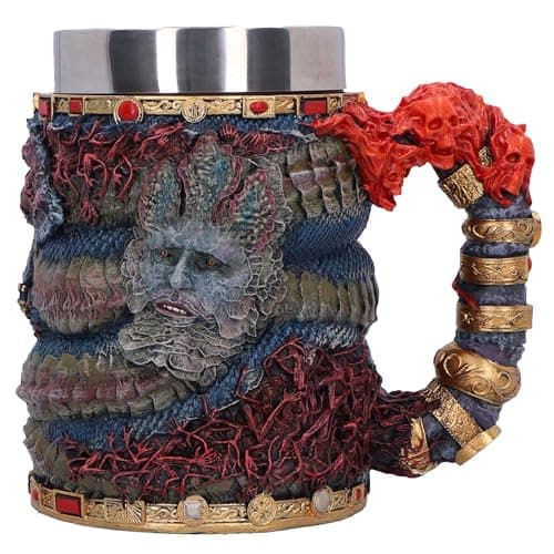 Image of Nemesis Now Elden Ring Rykard Tankard 15.5cm – Officially Licensed Lord of Blasphemy Serpent Mug, Resin Fantasy Beer Stein with Stainless Steel Insert