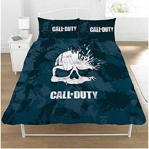 Image of Call of Duty Double Duvet Set, Polyester-Cotton, Navy