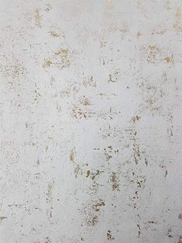 Image of Industrial Stone Concrete Wallpaper Metallic White Gold Vinyl Paste Wall from YöL