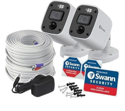Image of Swann Enforcer™ 4K Add-On Bullet Camera x 2, SWPRO-4KMQBPK2-EU,420123B