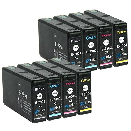 Image of Go Inks 2 Set of 4 Ink Cartridges to replace Epson T7906 (79XL Series) Compatible/non-OEM for Epson WorkForce Pro Printers (8 Inks)
