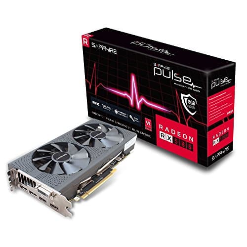 Image of Sapphire Pulse Radeon RX 580 8G GDDR5 Dual HDMI/DVI-D/Dual DP Graphics Card - Black
