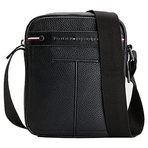 Image of Tommy Hilfiger TH Central Mini Reporter AM0AM10936 Men's Shoulder Bag Black, black