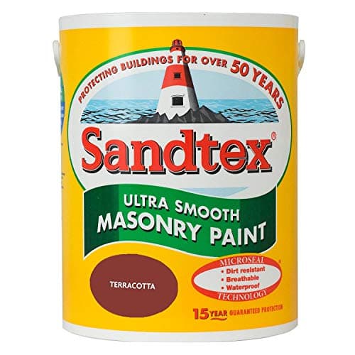 Image of Sandtex masonry paint, 5 litres, ultra smooth brickwork, multicolour