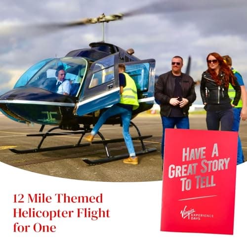 Image of Virgin Experience Days 12 Mile Themed Helicopter Flight for One - Enjoy the views of the world beneath your feet at a choice of over 50 UK Locations