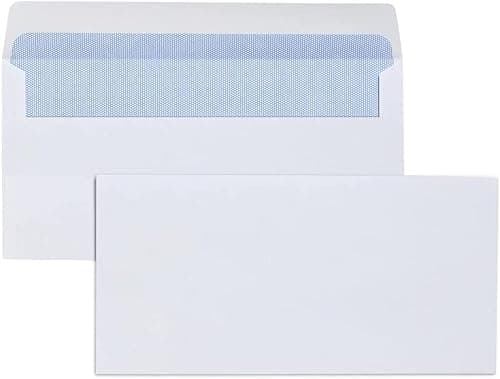 Image of TRIPLE PRIO DL White Peel and Seal Envelopes - Secure Self Seal No Window Design - Perfect for Home Office & Business Mails (50)