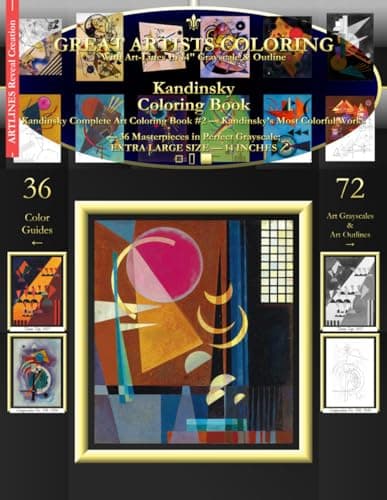 Image of Kandinsky Coloring Book: Kandinsky Complete Art Coloring Book #2 - Kandinsky's Most Colorful Works