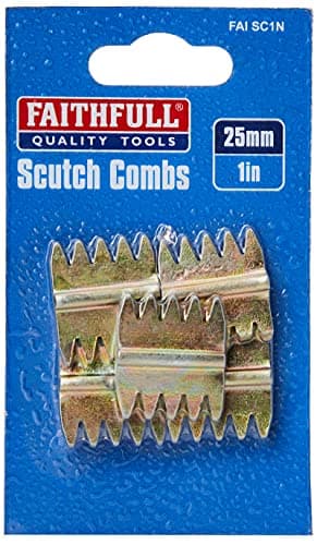 Image of Faithfull FAISC1N Scutch Combs 25 mm (1 Inch) Pack 5