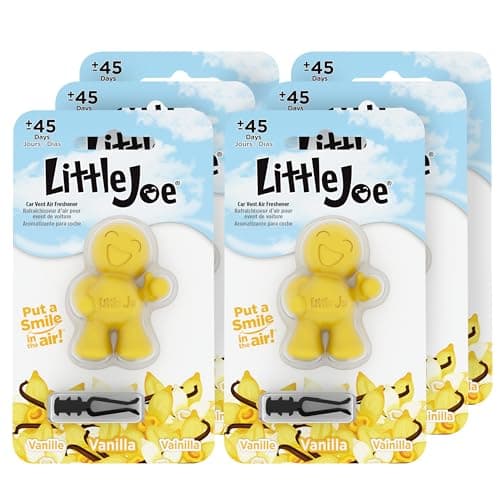 Image of Stoner Car Care 96402-6PK Little Joe Car Air Freshener, 6 Pack (Vanilla Scent)