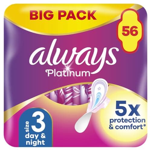 Image of Always Platinum Sanitary Towels With Wings Long Plus Size 3 14pk