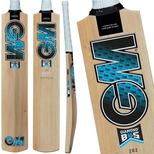 Image of Gunn & Moore GM Cricket Bat | Ben Stokes Diamond 101 BS55 | Beginner Grade 1 Kashmir Willow | Size 4 Suitable for Players 144-150cm / 4' 8" - 4' 11"