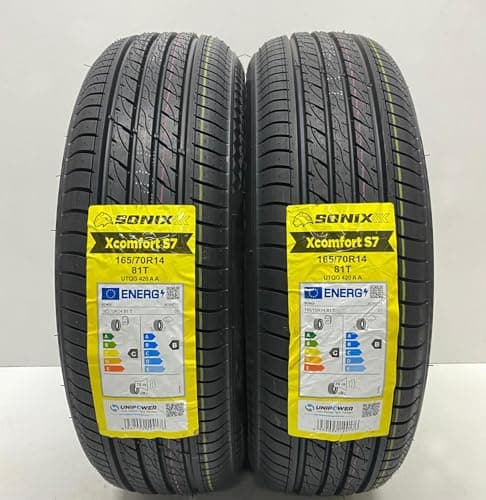 Image of 2 X 165 70 14 SONIXXCOMFORT 85T XL 165/70R14 AMAZING C & B RATED M+S TYRES 1657014