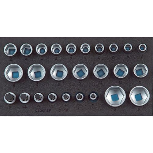 Image of Gedore 1500CT1-19 1/3 6-Inch Check-Tool-Module Socket Wrench Bit - Silver