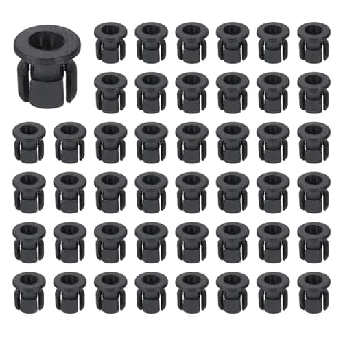 Image of PATIKIL 3mm Emitting Diode Holder, 100 Pcs Plastic Flat LED Holder Clip Mounting Bracket Socket Cap for Lamp Bulb Bezel Mount Panel LED Display, Black