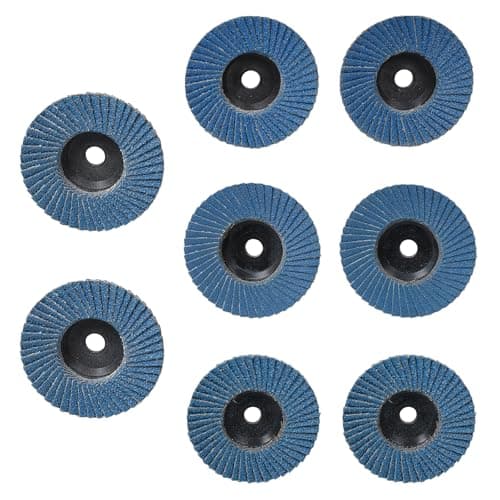 Image of Omevett 8 Pcs Flap Discs 76mm Mixed Grit 40/60/80/120 Zirconia Grinding Wheel Sanding Discs for Angle Grinder to Sanding Grinding Metal Wood Stainless Steel