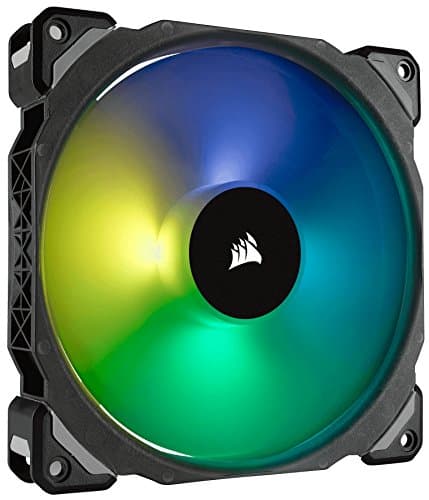 Image of Corsair ML140 PRO RGB, 140mm Premium Magnetic Levitation RGB LED PWM Fan - Single Pack (400 RPM to 1,200 RPM, Low Noise, High Performance) Black