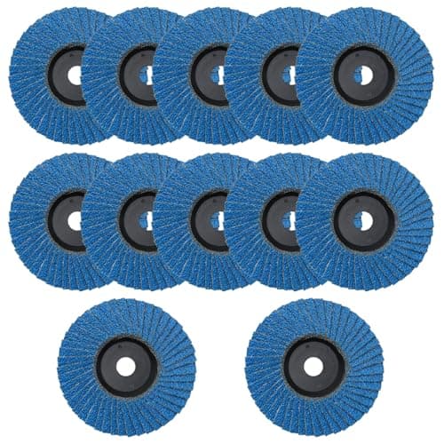 Image of Aoyswuz 12 PCS 76mm Flap Discs 60 Grit Grinder Sanding Discs, Center Hole Diameter 10mm Angle Grinder Discs for Metal Wood