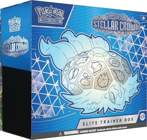 Image of Pokémon TCG: Scarlet & Violet—Stellar Crown Elite Trainer Box (1 Full-Art Promo Card, 9 Boosters & Premium Accessories)