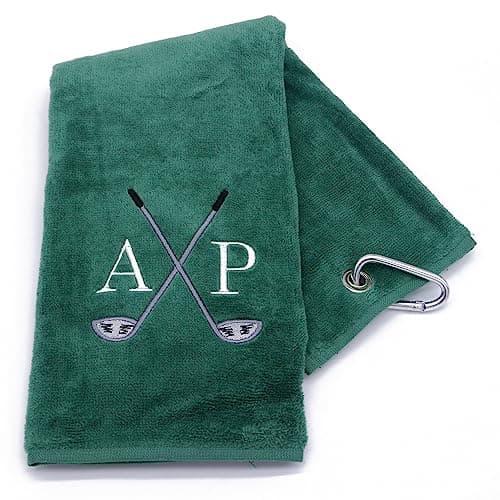 Image of The T-Shirt Barnicle Personalised Embroidered Golf Towel, Green
