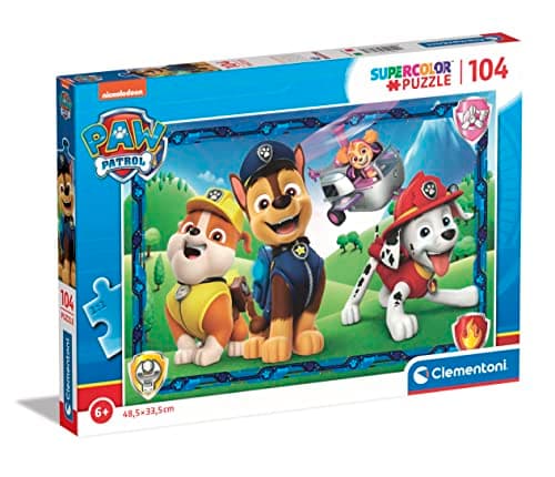 Image of Clementoni 27177 Paw Patrol Puzzle, Red, Yellow, Blue, White