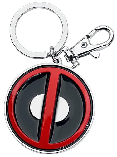 Image of MONOGRAM "Marvel Deadpool Logo Coloured Pewter Key Ring